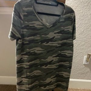 Camo short sleeve shirt